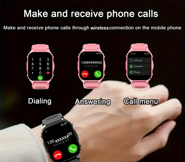 2026 Newest smart watch, wireless calling, app message & SMS vibration alert, changeable multiple dials, music control, multiple sport modes, Built-in Game, compatible with iPhone and Android, suitable for men and women