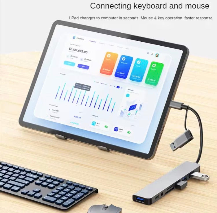 USB 3.0 Type C Adapter Docking Station, SD Card Reader For MacBook