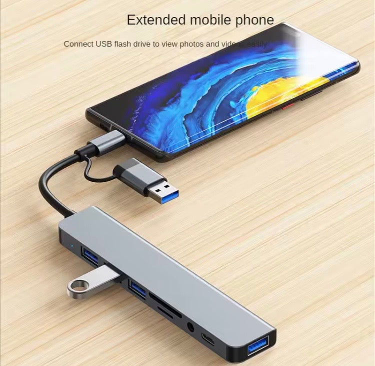 USB 3.0 Type C Adapter Docking Station, SD Card Reader For MacBook