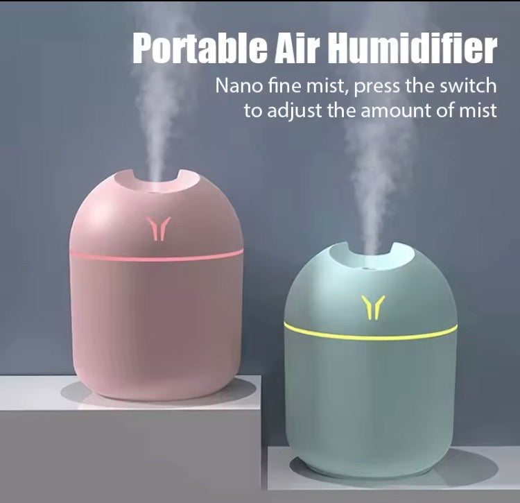 Blue 250ML Mini Aroma Oil Diffuser USB With LED Night Lamp For Home, Desk, Bedroom, Car