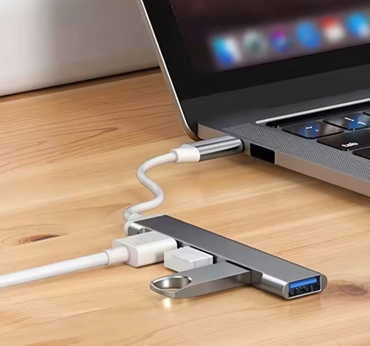 4 Port Multi Splitter Type C 3.0 USB 3.1 Adapter OTG For Lenovo MacBook And More