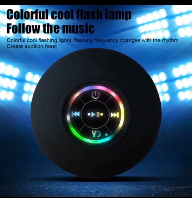 Portable Wireless Bluetooth Speaker Waterproof With Suction Compatible With All Devices Containing Functioning Bluetooth