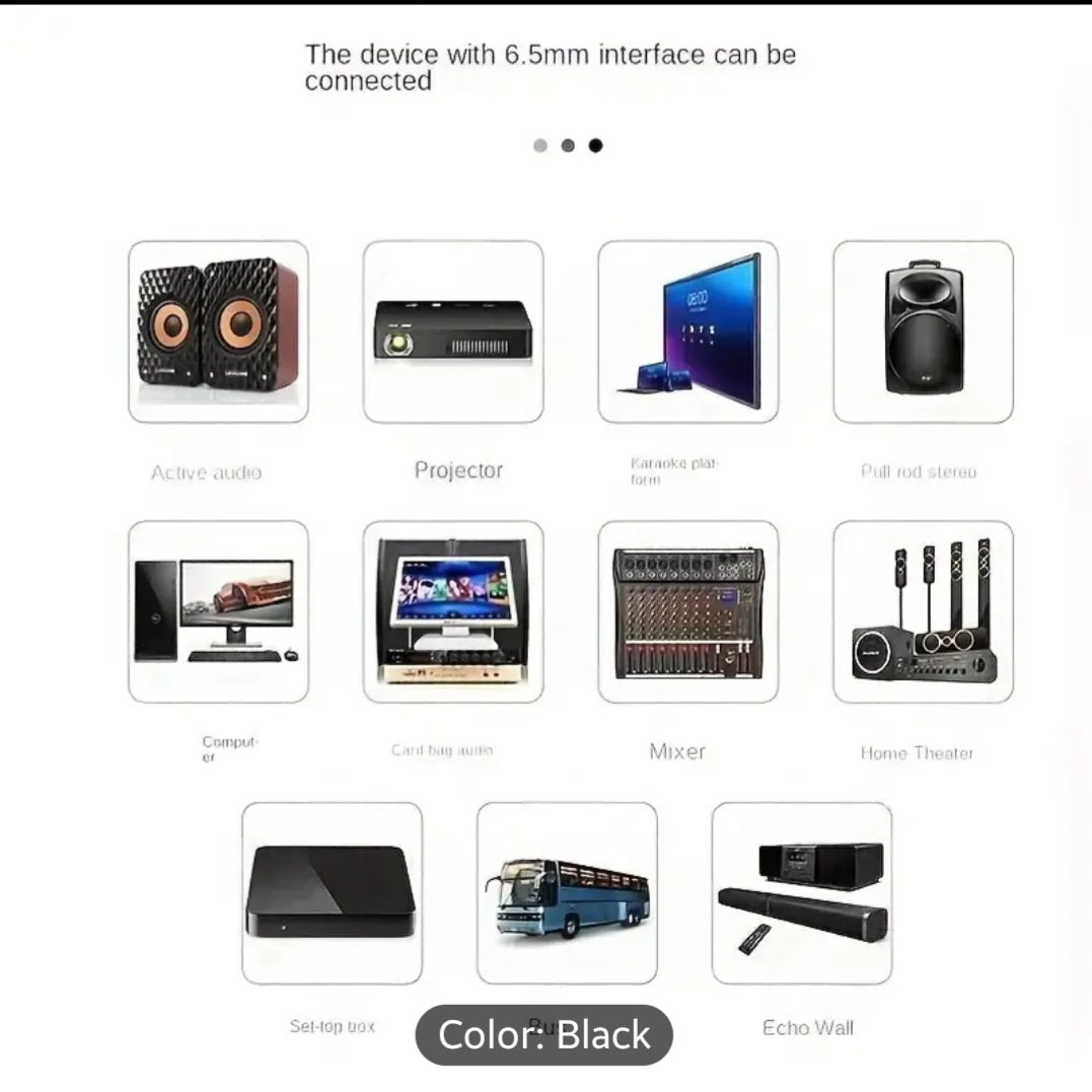 Multi-Purpose Dynamic Wired Microphone Trolley Audio Karaoke Performance Pull Box Audio Singing KTV Conference Handheld Mic 6.5Mm Plug