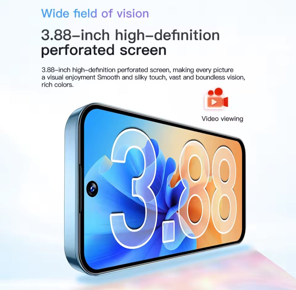 SOYES XS19 Mini Smartphone 3.88 Inch 2GB RAM 16GB ROM Android 10.0 With Facial Recognition, Black Colour