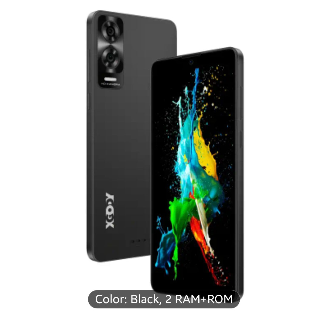 XGODY 6 Inch Mobilephone | Android 15 Smartphone | 7GB RAM+32GB ROM | 4G LTE Dual SIM | Octa-Core | 5MP+8MP | HD+ Display | Face Recognition | GPS | 3500mAh Battery - with Free Case & Film |Office Games Daily Use |Thin And Light|Christmas Gifts