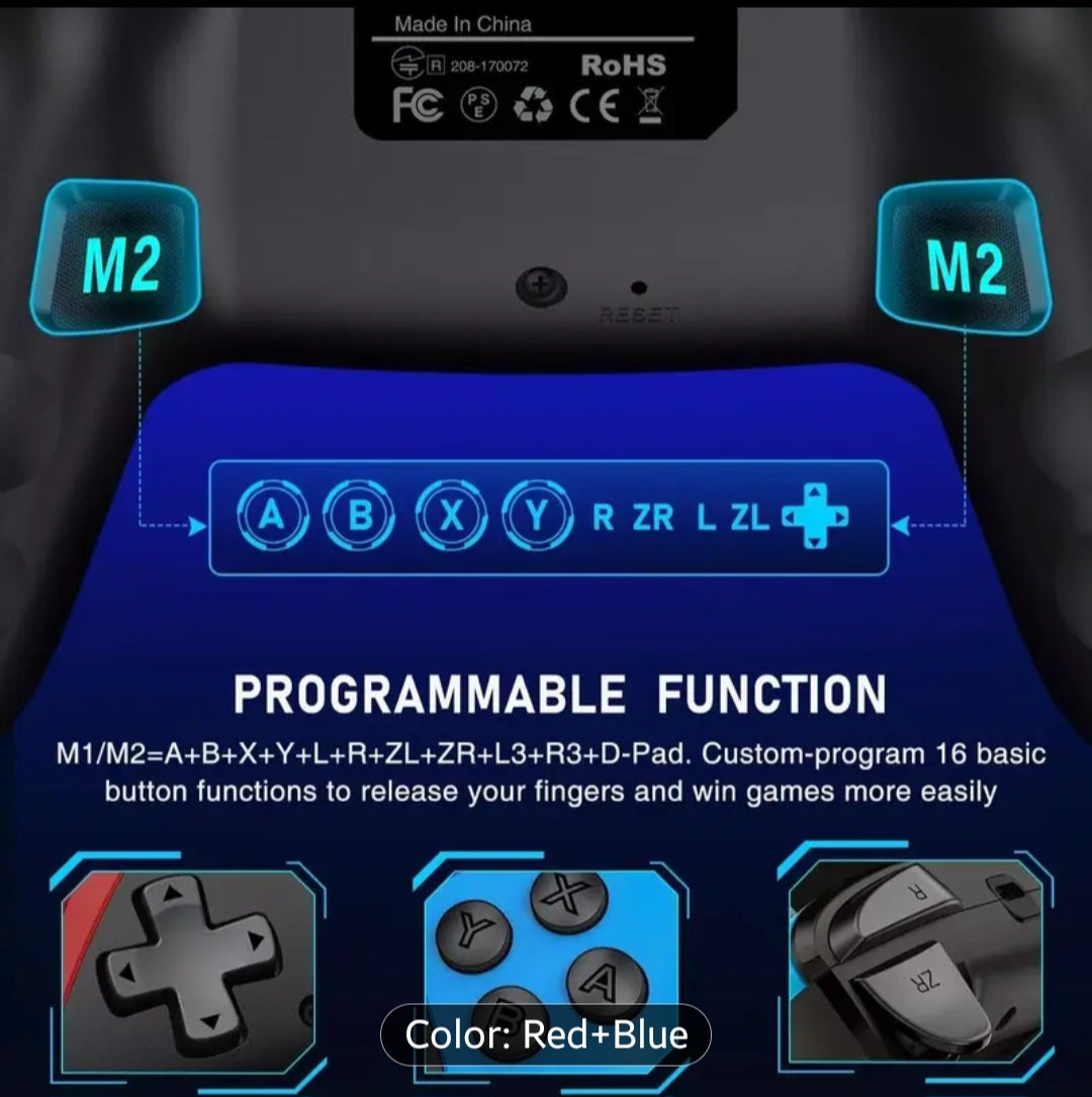 Wireless Pro Controller for Nintendo Switch, Lite, And OLED, Compatible with Ios, Android, And PC