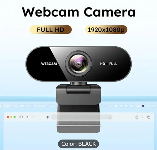 1080 FHD Webcam with Microphone for PC, Mac and Laptop - USB Computer Camera for Desktop Streaming and Gaming - High Definition Noise Reduction Beauty Web Cam for Video Calling and Meetings