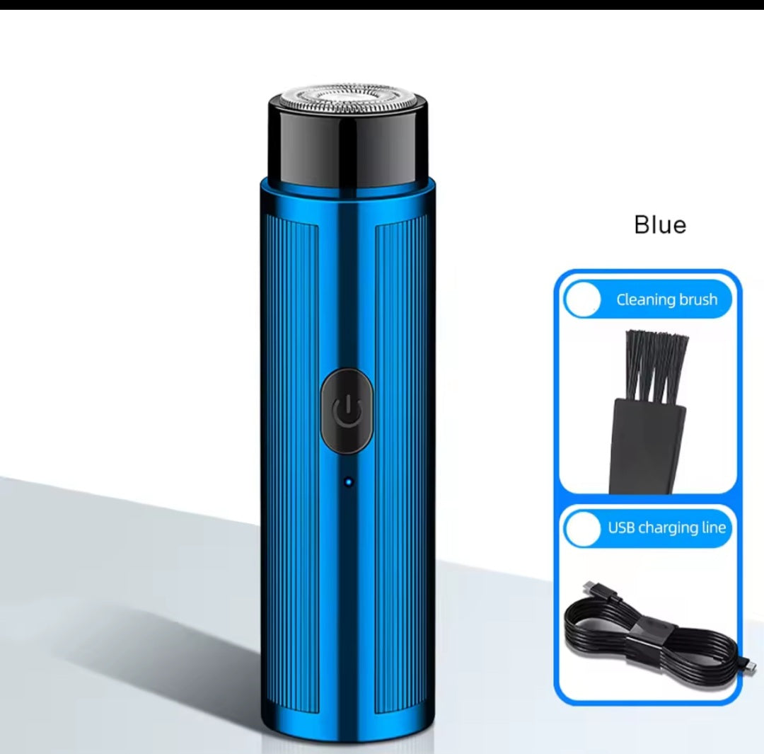 Mens Mini Blue Electric Shaver/Razor Rechargeable
