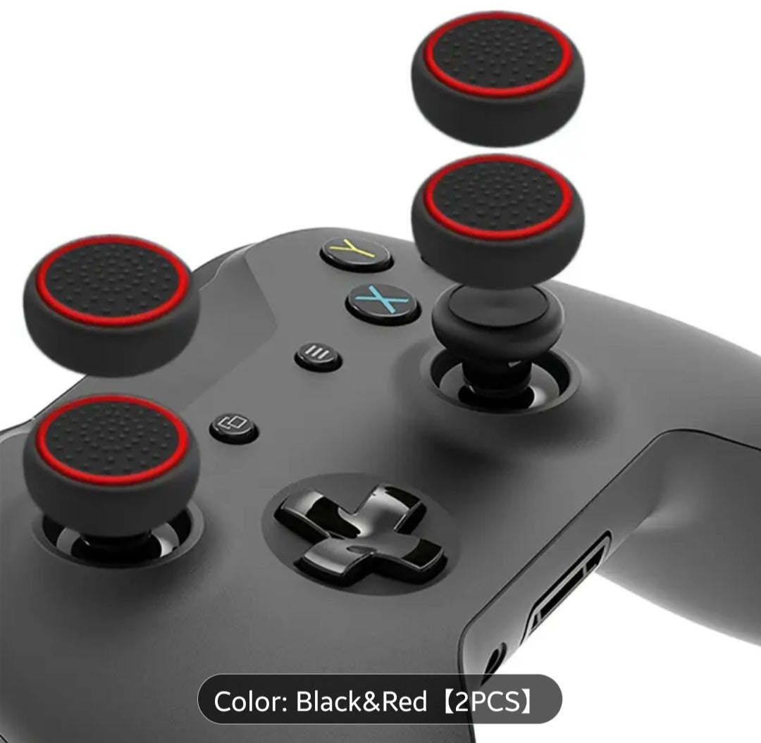 NAYRU Anti-Sweat Joystick Caps for Ps5/Xbox ONE Series X/S/NS Pro Controller - Non-Pattern Design, Lightweight & Elastic Snap-On Grips, Perfect Gift for Gamers, Gaming Accessory