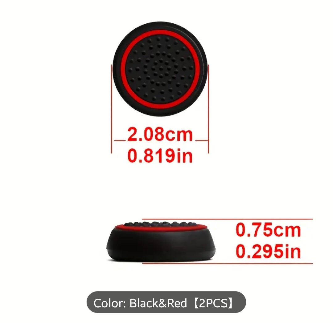 NAYRU Anti-Sweat Joystick Caps for Ps5/Xbox ONE Series X/S/NS Pro Controller - Non-Pattern Design, Lightweight & Elastic Snap-On Grips, Perfect Gift for Gamers, Gaming Accessory