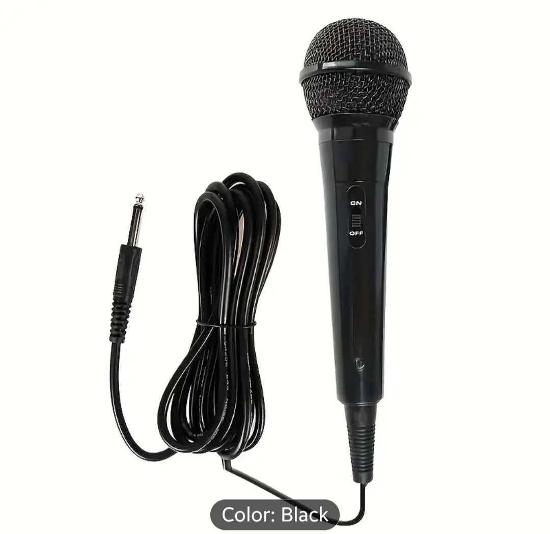 Multi-Purpose Dynamic Wired Microphone Trolley Audio Karaoke Performance Pull Box Audio Singing KTV Conference Handheld Mic 6.5Mm Plug