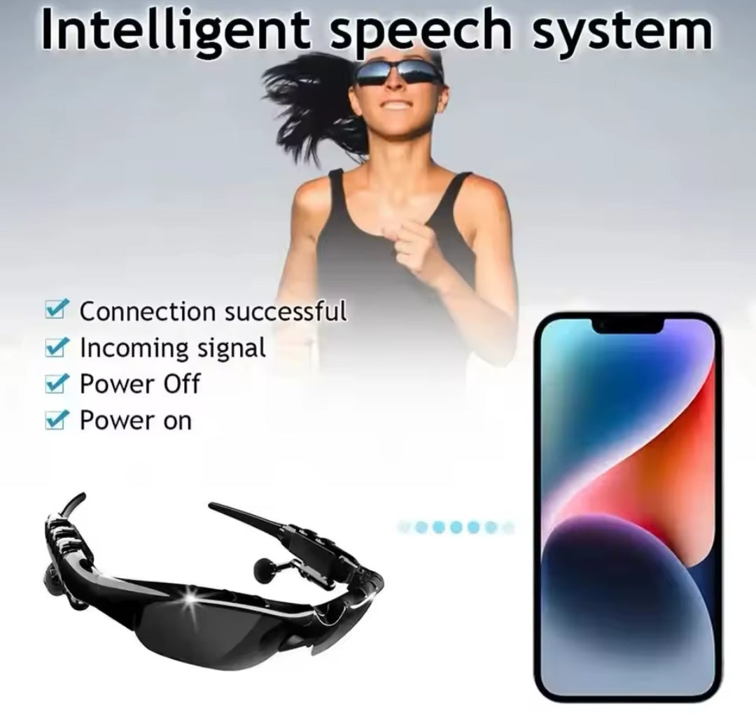 Toptrek Sports Stereo Wireless Bluetooth Cycling Sunglasses 5.0 Headset